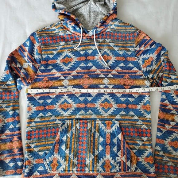 Buckle Departwest Hoodie, Medium, Blue and Orange - Picture 4 of 5